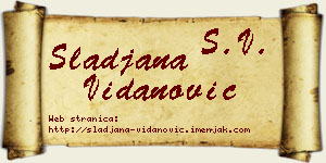 Slađana Vidanović vizit kartica
